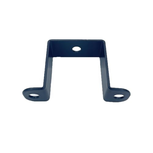 6 PCS 2x2" Square Pipe Tube Strap Clamps,2 inch metal u shaped bracket, steel u clamp bracket for mounting,Powder Coated Black - size: 2" x 2"