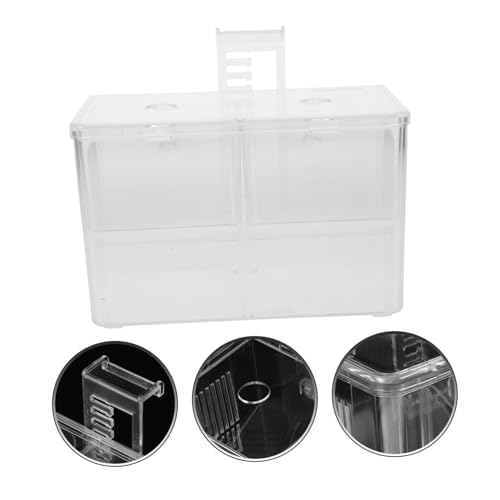 GALPADA Fish Tank Incubator Box Transparent Hatching Divider for Betta and Tropical Fish Portable Nursery Breeding Box Easy Installation and Safe Design