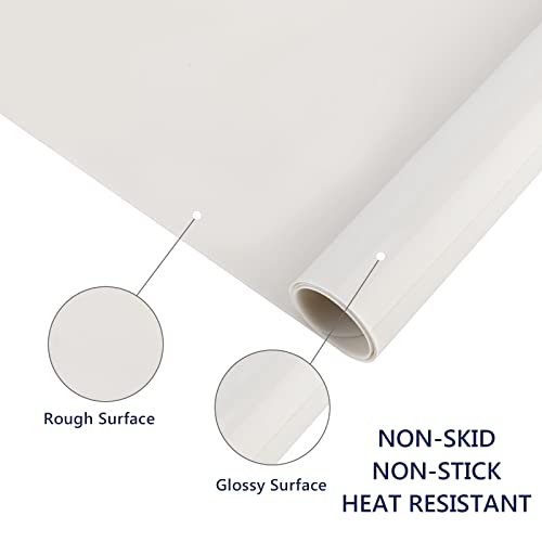 Gartful 2 Pack Silicone Crafting Mats, 15.7" x 11.8" Silicone Mat for Crafts, Large Heat Resistant Sheet for Jewelry Casting, Epoxy Resin, Painting, Counter Table Protector, Placemat, Nonslip, Beige - color: Beige, size: 2pcs - 15.7 x 11.8 inches