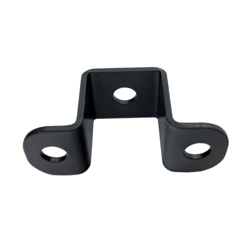 6 PCS 1x1" Square Pipe Tube Strap Clamps,1 inch metal u shaped bracket, steel u clamp bracket for mounting,Black - size: 1" x 1"