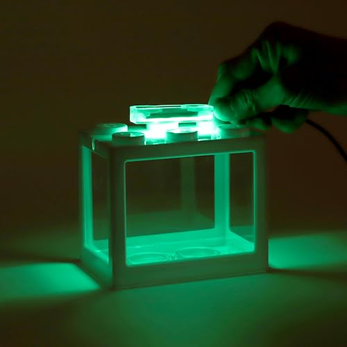 Mini Aquarium Lamp, USB Aquarium Light, LED Desktop Fish Tank Light, Small Decoration Aquarium Light, Aquarium Accessories, Green Light - color: Green