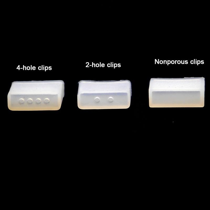 flexiable rubber 50pcs Silicon Tube IP67 Silicon Clip Nonporous End Caps Use for 5050 3528 drain elastic (Color : 10mm Nonporous) - color: 10mm Nonporous