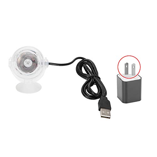 Aquarium Lights, Colorful Gradient Submersible LED Fish Light, LED Aquarium Light, Night Spot Light, US Plug White, for Home Aquariums, Office Tanks, and Decorative Fish Tanks - color: US Plug White