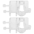 2Pcs Transparent Acrylic Aquarium Hose Clamp Holder Tube Clip for 12-18mm Pipes No-Suction Mount for Fish Tank Wall 5-15mm