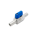 1/2” 304 Stainless Steel Mini Barb Ball Valve, Hose Shut Off Valve with Clamps, Corrosion Resistant Shut-Off Switch for Water, Gas, Fuel, Drip Irrigation - size: 1/2”