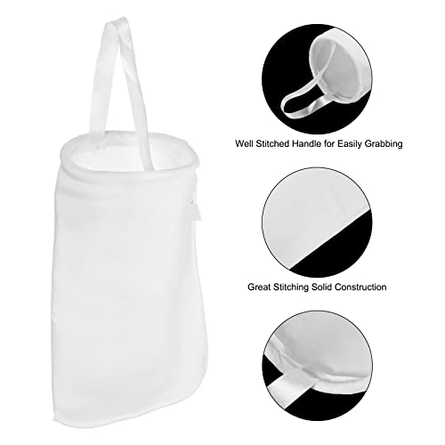 uxcell 200 Micron Paint Filter Bag PE Strainer for Filtering Paint, Gasoline, Fuel, Home Brewing (7.09"x7.09"x16.93") - size: 200 Micron