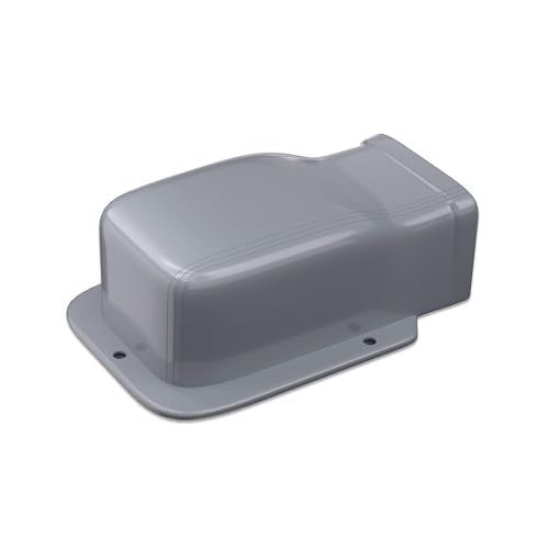 3" Entry Wall Cover Line Cover Set Parts PVC Accessory for Decorative for Ductless Mini Split, Central AC and Heat Pumps, Grey - color: Gray, size: 3 inch