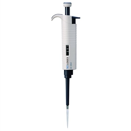 SCILOGEX MicroPette Single-Channel Pipettor - 0.1-2.5 µL Adjustable Volume - High Precision Ergonomic Micropipette, Lightweight Design with Easy-to-Read Display - size: 0.1-2.5µl