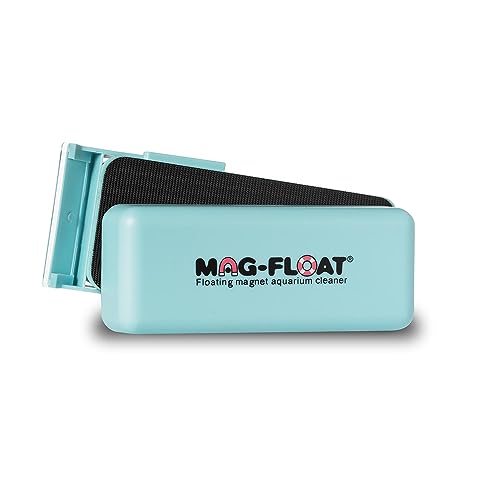 Mag-Float XL Extra Large Acrylic Aquarium Algae with Scraper Cleaner | Magfloat Floating Magnetic Fish Tank Magnet Cleaning Scrubber Brush Tool for Freshwater Saltwater Marine Reef Tanks - size: Extra Large