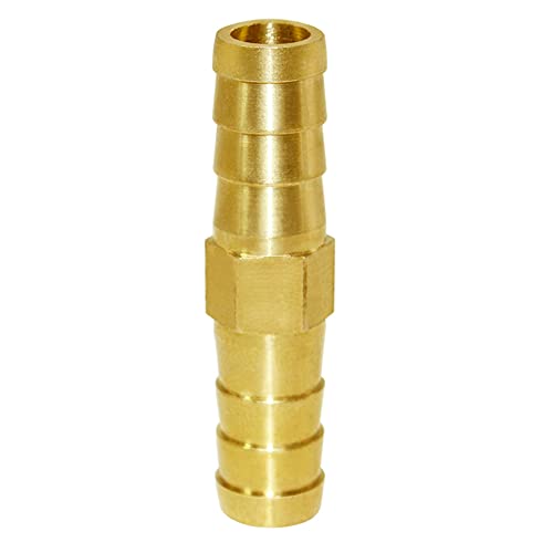 Joywayus Brass Hose Barb 1/2" ID Hose Fitting,Hex Union Fitting Intersection/Split Brass Water/Fuel/Air - size: 0.5 Inch, style: 1PCS