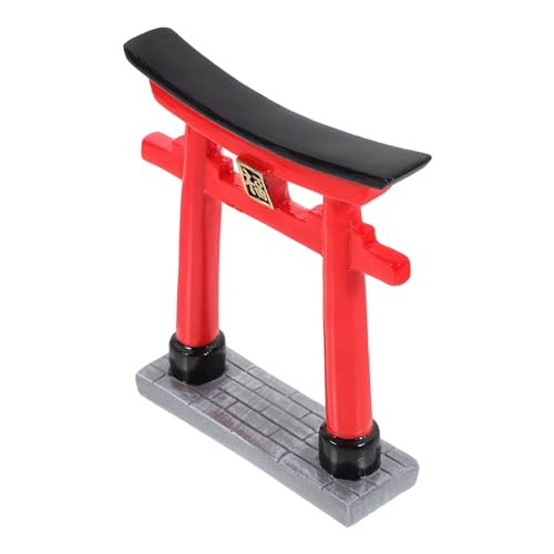 POPETPOP Japanese Torii Gate Aquarium Decor Statue Chinese Miniature Zen Garden Accessories Bonsai Mini Shinto Shrine Sculpture Micor Landscape Decorations Fish Tank Ornaments
