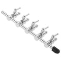 Kisangel Fish Tank Air Pump Splitter Valve 5-Hole Aquarium Air Flow Control Distributor Brass Chrome-Plated 4mm Aquarium Airline Connector