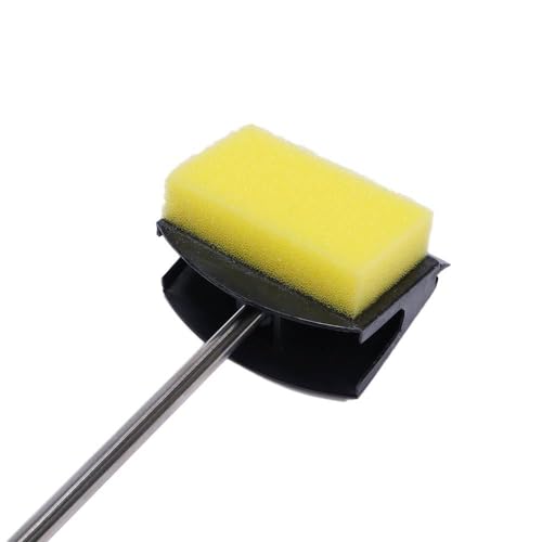 Kopida 15 Inch Aquarium Fish Tank Algae Scraper Double Sided Sponge Brush and Cleaner, 2 Pack High Density Cleaner with Long Handle Fish Tank Scrubber for Glass Aquariums and Home Kitchen