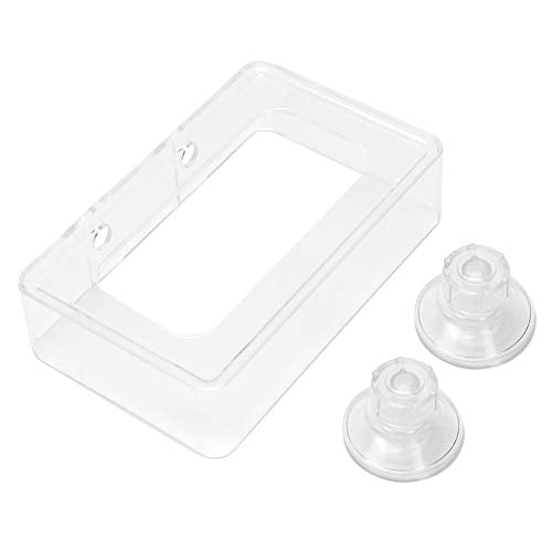 Futterring Aquarium, KIMISS Acrylic Simple Installation Fish Food Feeder Feeding Ring for Fish Aquarium with Suction Cup Acrylic Simple Installation (27x19.5x19cm / 10.6x7.7x7.5in) - size: 27x19.5x19cm / 10.6x7.7x7.5in
