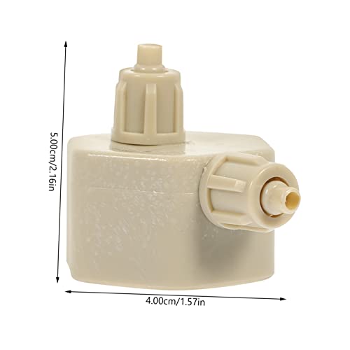 Happyyami 6pcs Aquarium Generator Bottle Lids Replacement Diffuser Caps Lightweight System Supplies - color: Beigex3pcs, size: 5.5X4X4CMx3pcs