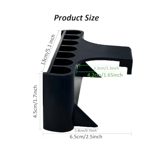 2Pcs 7 Holes Aquarium Plant Holders, Plant Holder for Aquarium with Hooks, Transparent