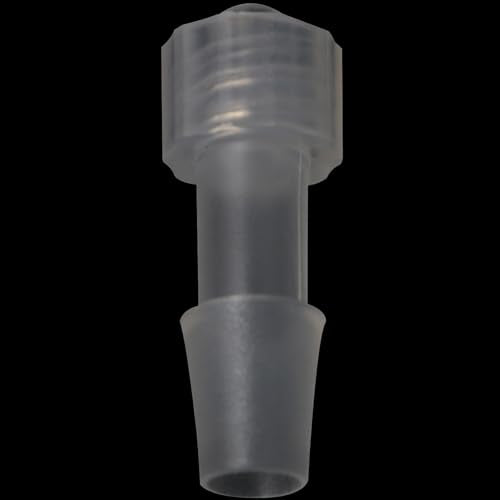 10PCS Public Luer Lock 1/4 inch Polypropylene Hose Connector 6.8mm Luer Female Connector Syringe Extension Tube Dispensing Valve Connector for Aquarium Equipment Laboratory