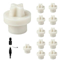 12 PCS MCCVDB0 Check Valve Duckbill Replacement for Stenner Pumps 45 85 100 170 Series, Santoprene Duck Bill Valves for Peristaltic Pump Tube MCCP202, Regular Maintenance Parts