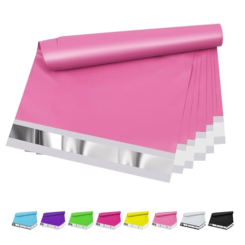 Poly Mailers 6x9 Inch 100 Pcs - Pink Waterproof Shipping Envelopes for Small Business with Tear Resistance and Self-Sealing Feature - Ideal Packaging Bags for Mailing, Shipping, and More - color: Pink, size: 6x9 Inch 100 Pcs