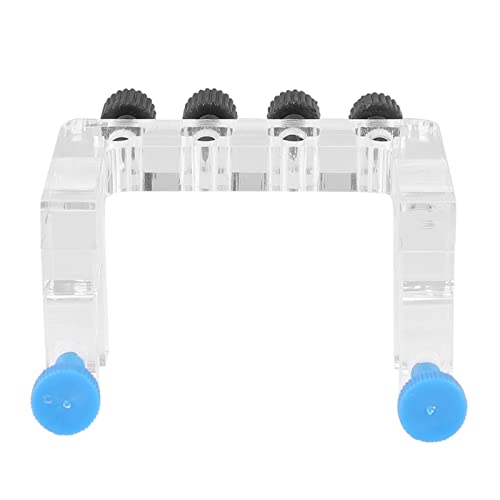 Acrylic Aquarium Hose Holder, Fish Tube Clamp for 10mm Dia Pipe, 4 Hole Positions with Screws, Transparent Hose for Fish and Changing