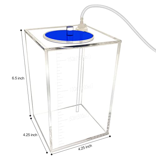 dosing Container dosing Pump Reservoir with dosing Pump tubing Hose 1500ml(Blue lid) - size: 1500ml(blue lid)