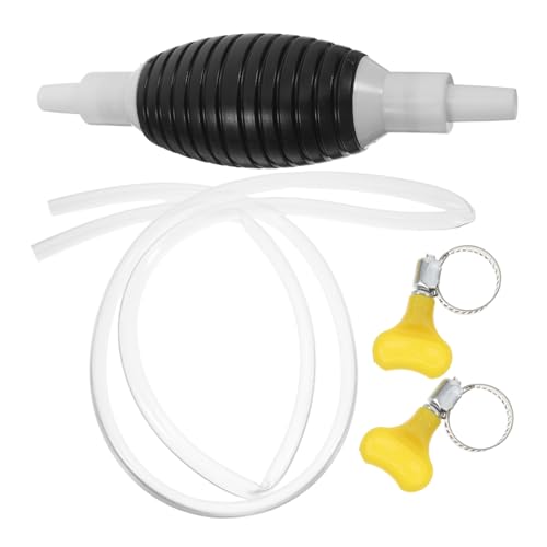 DECHOUS High Flow Manual Fuel Transfer Pump Portable Hand Siphon Flexible Tubes for Car Aquarium and Pool Drainage