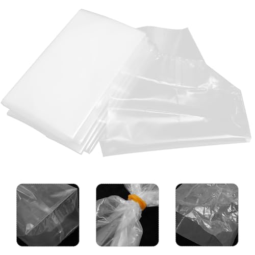 VOSAREA 50pcs Ornamental Live Fish Shipping Bags 20x35x12cm Leak-proof Small Fish Transport Pouches with Handle for Aquarium and Shrimp Packaging