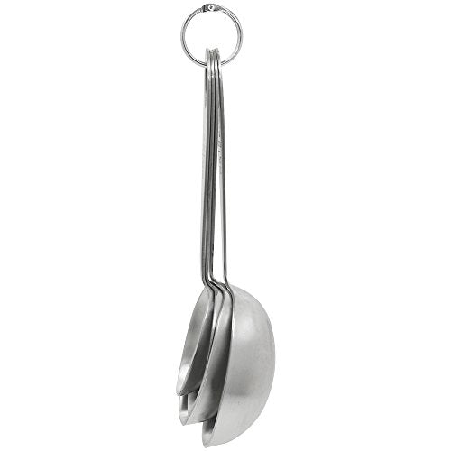 Lindy's MPC4 4-Piece Stainless Steel Measuring Scoop Set,Silver, 9 inches long