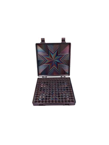 3D Printed Vial Storage Case - Waterproof 3ml Vial Storage Case - Freezer Safe Hard Shell Essential Oil Case for Home, Fridge, Travel (Psychedelic Lonestar, 144 Slots) - color: Psychedelic Lonestar, size: 144 Slots