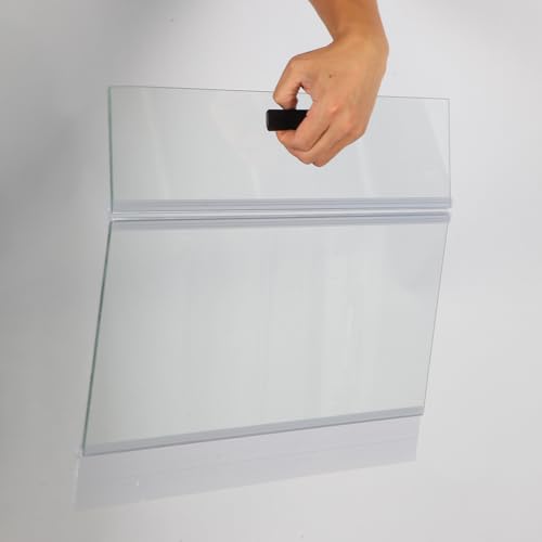 2PCS Set Glass Canopy,22.68x16.93in(Each PCS) Clear Tempered Aquarium Fish Tank Hoods FITS for Marineland Perfecto 70/75/90/110 Gallon 48x18 Aquarium Fish Tank - size: 2PCS-22.68x16.93in