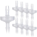 1/4 inch Plastic Check Valve, 10 Pack Aquarium Check Valve One Way Valves for Fuel, Oil, Water, Air (1/4 inch)