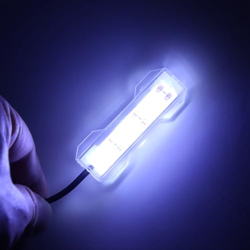 0.66W Aquarium Light, Plastic Aquarium Lamp with 39.4in USB Cable, Multifunctional LED Fish Tank Light, Aquarium Accessories for Freshwater Plants, 2.4x0.8in