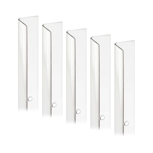 Prime-Line MP9129 Corner Shield Perforated, 3/4 In. x 48 in, Vinyl Construction, Clear, Fasteners Included (5 Pack) | Perforated, 5 Pack