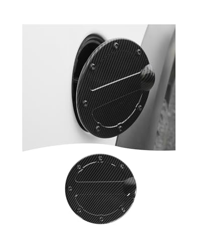 Hoolcar ABS Fuel Gas Filler Tank Door Cap Cover Fit for 2009-2014 Ford F-150 Gas Tank Cap Lid Housing Fuel Filler Door Cover Trim Exterior Accessories, Carbon fiber - color: Carbon fiber, size: For F150 2009-2014