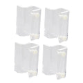 Aquarium Support Brackets 4pcs Acrylic Fish Tank Cover Holder Easy to Install Suitable for Open Ribs Tanks (White)