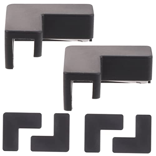 Toddmomy 6pcs Corner Protectors for Fish Tanks Soft -Collision Edges Pet Carrier Safety Covers for and Furniture Safety - color: Black