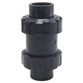 1 Inch PVC True Union Check Valve, Slip Swing Full Port Utility Check Valve, Sch80 Socket Pool Ball Check Valve for Backflow Prevention