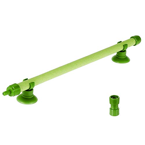 Quickun Aquarium Air Stone Bubble Wall Tube Oxygen Diffuser Bar Decor Accessory for Fish Tank 10 Inch Length,2PCS - color: Green, size: 10 inch