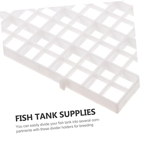 BESPORTBLE 1set Aquarium Isolation Panel Grid Tray Clips Cable Ties for Fish Tank Breeding Easy to Install Divider for Aquatic Environments