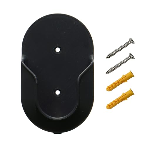 Nozzle Dock - Garden Hose Nozzle Holder | Wall-Mount Hook for Outdoor Spray Nozzles (Black) - color: Black