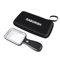 10X Magnifying Glass with Light and Case, Rechargeable Magnifier with 3 Color Modes, Lighted Magnifying Glass Handheld for Seniors Reading Low Vision, Inspection, Close Work - style: 10X Magnifier with Light and Case