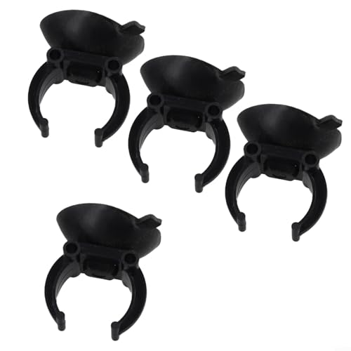 4/8 Pcs Aquarium Heater Suction Cups Clips 35mm Replacement Fish Tank Thermostat Holders Heaters for Bars Black Resin Clamps Fit 2.5cm Tubes(4pcs) - size: 4pcs