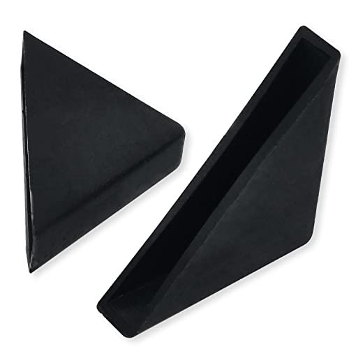 6mm(1/4inch) Black Triangle Shape Plastic Glass Corner Protector,Collision-Proof Right-Angle Plastic Corner Guard for Furniture,Wood Planks,Picture Frame, Painting, Shipping, Packing(40pcs) - size: 1.2x1.2x0.2