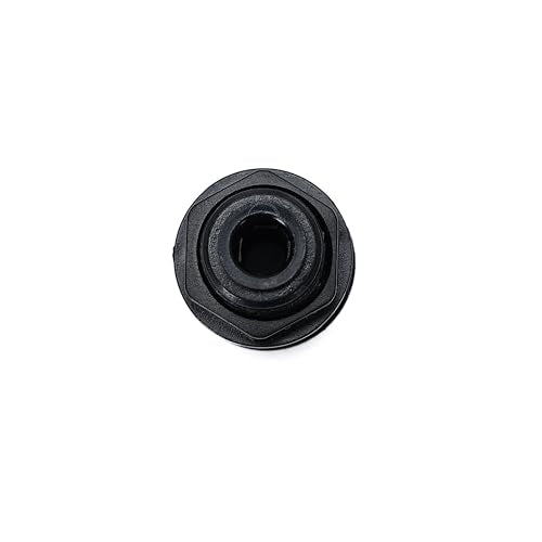 1/4" RO Water Tube Bulkhead Connector Push Quick Connect for RO Water Reverse Osmosis System (Pack of 12) (black)