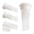 Drain Backflow Preventer, One Way Valve, Adjustable Silicone Sink Floor Drain Trap for Pipes Tubes in Toilet Bathroom Kitchen (White-4)