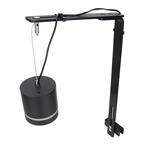 flexman Fish Tank Chandelier Bracket, 15.7x10.2 Aluminium Alloy Cylinder Aquarium Light Stand Kit, Full Spectrum Drop Light Mount Bracket for Fish Tank Bonsai (Black)
