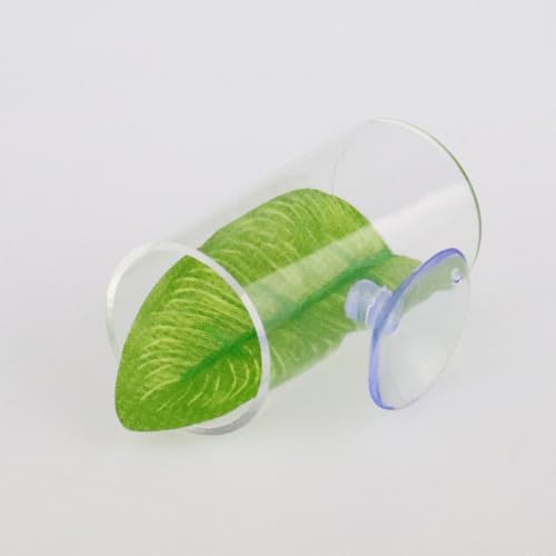 NAANEEZOO Betta Tube Tunnel, Hollow Design Fish Cave Hideout with Suction Cup, Safer Toys for Small Fish & Shrimp, Aquarium Decor