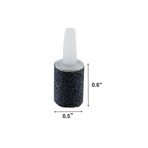 AQUANEAT Aquarium Air Stones 0.6 inch 12Pack, Bubble Stone, Fish Tank Airstones, Aerator Stone Bubble Diffuser, Air Pump Accessories for Aquariums, Fish Tanks, and Hydroponics - size: 0.6 inch