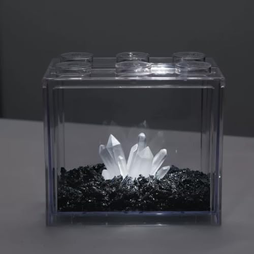 Small Fish Tank Decor Artificial Crystals Aquarium Betta Fish Tank Decorations Mini Crystal Ornaments Resin Accessories - color: natural color