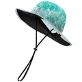 KastKing Sol Armis UPF 50 Boonie Hat - Sun Protection Hat, Fishing Hat, Beach & Hiking Hat, Paddling - color: P: Prym1 Turquoise Fizz Fade, size: Laser-vented Design